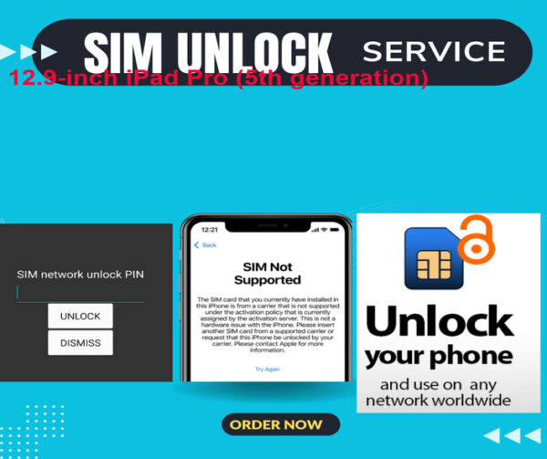 sim unlock service 12.9-inch iPad Pro (5th generation)